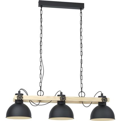 Eglo - Hanglamp aan ketting 3x E27 / 28W / 230V