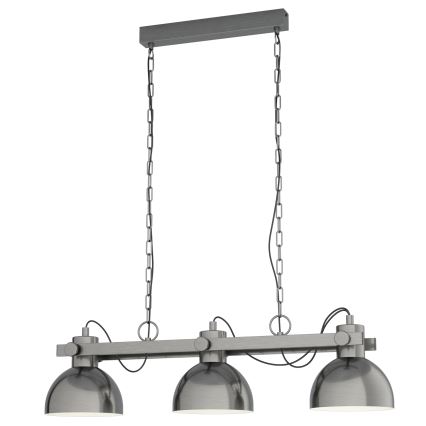 Eglo - Hanglamp aan ketting 3x E27 / 28W / 230V