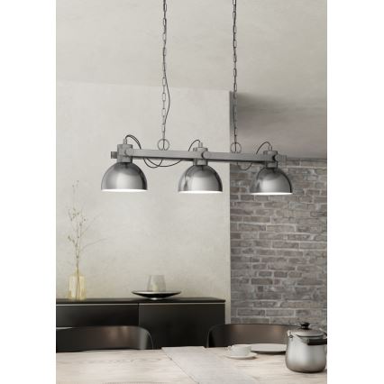 Eglo - Hanglamp aan ketting 3x E27 / 28W / 230V