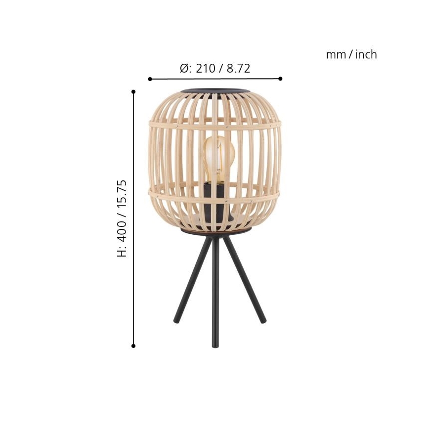 Eglo - Lampe de table 1xE27/28W/230V