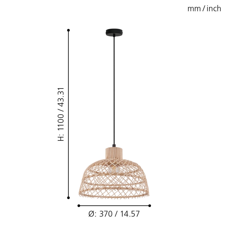Eglo - Suspension avec fil 1xE27/40W/230V