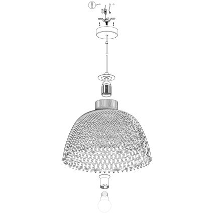 Eglo - Suspension avec fil 1xE27/40W/230V