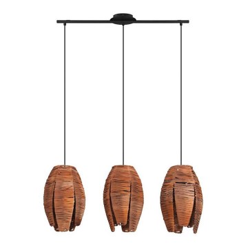 Eglo 43295 - Hanglamp aan een koord MONGU 3xE27/40W/230V