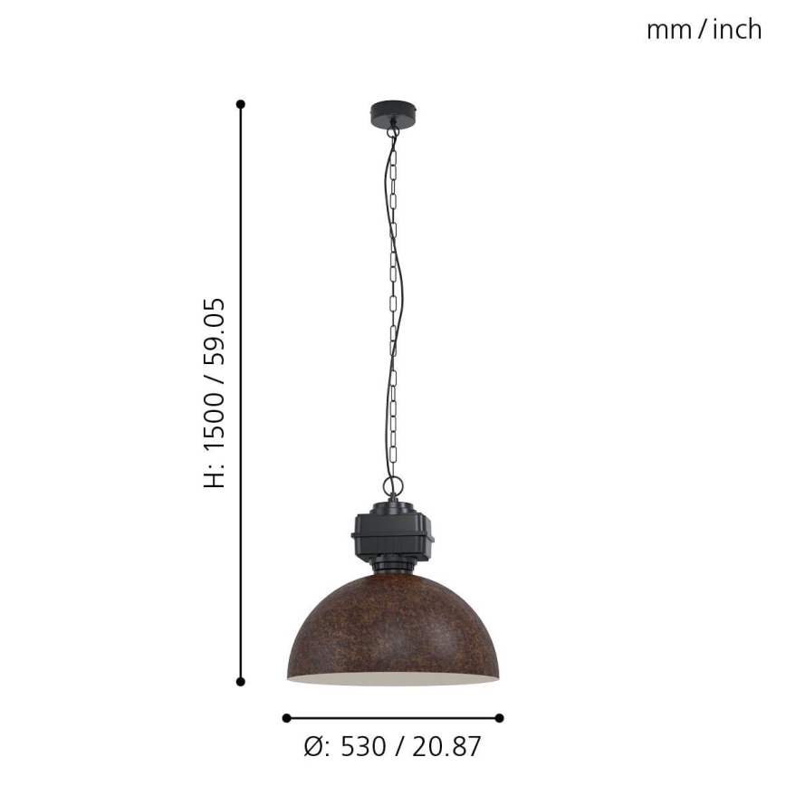 Eglo - Suspension avec chaîne 1xE27/40W/230V