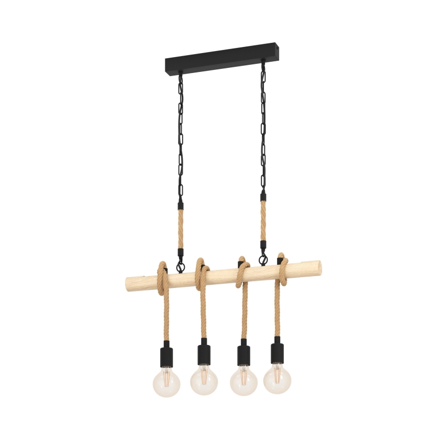Eglo 43318 - Kroonluchter aan ketting YOUNGSTOWN 4xE27/40W/230V