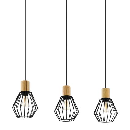 Eglo - Suspension avec fil 3xE27/60W/230V