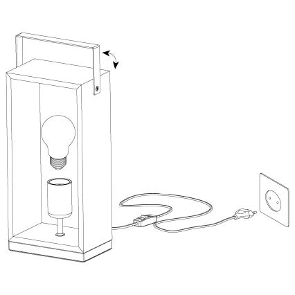 Eglo - Tafellamp 1xE27/40W/230V
