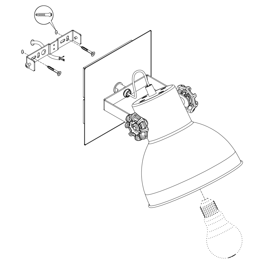 Eglo 43431 - Wandlamp BARNSTAPLE 2 1xE27/28W/230V