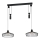Eglo 43438 - Suspension WINKWORTH sur câble 2xE27/40W/230V