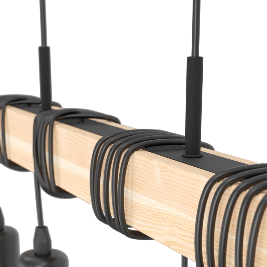 Eglo - Suspension sur câble TOWNSHEND 4xE27/60W/230V