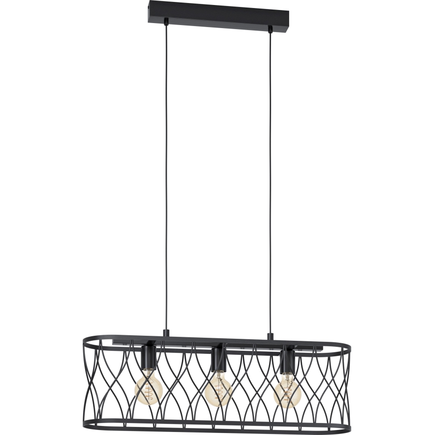 Eglo - Hanglamp aan een koord 3xE27/40W/230V