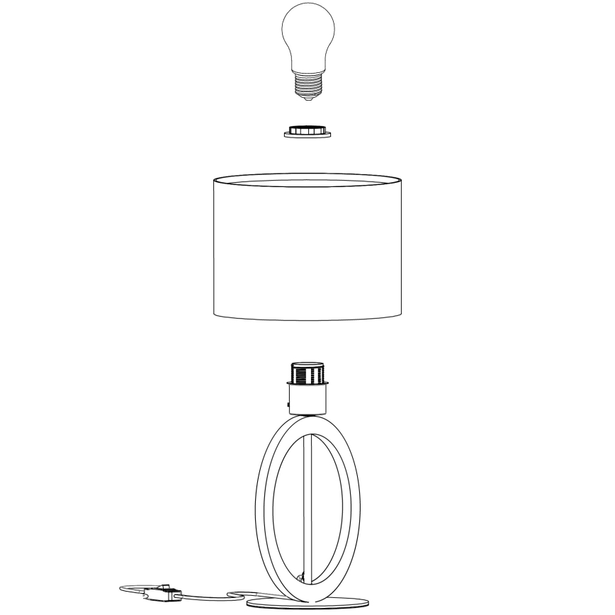 Eglo - Lampe de table 1xE27/40W/230V
