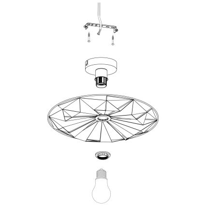 Eglo - Wandlamp 1xE27/40W/230V