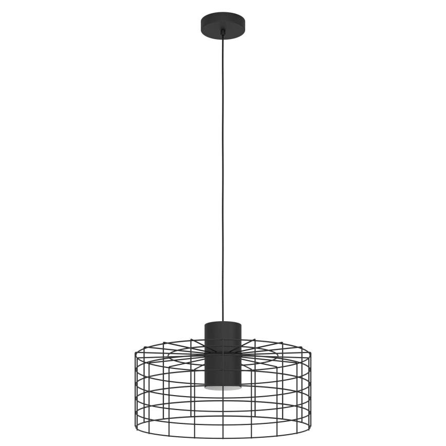 Eglo - Hanglamp aan koord 1xE27/40W/230V diameter 48 cm zwart