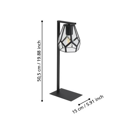 Eglo - Lampe de table 1xE27/40W/230V