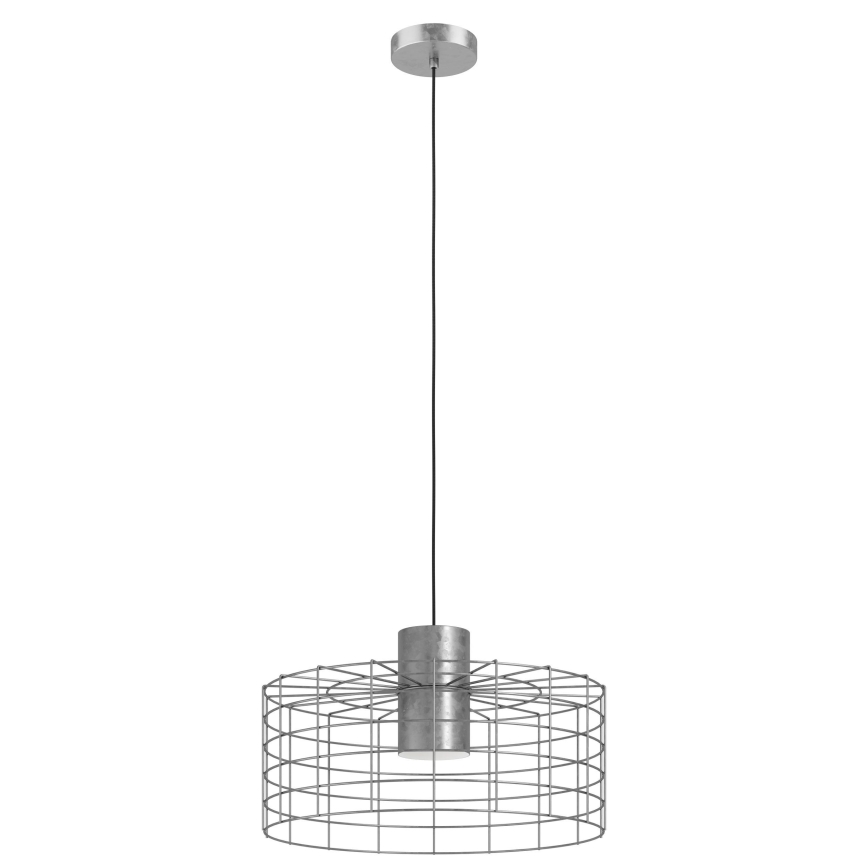 Eglo - Hanglamp aan een koord 1xE27/40W/230V d. 48 cm zilver