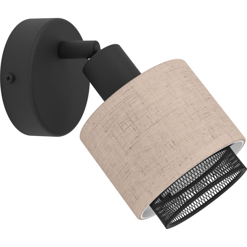 Eglo - Spot mural 1xE14/40W/230V noir/beige