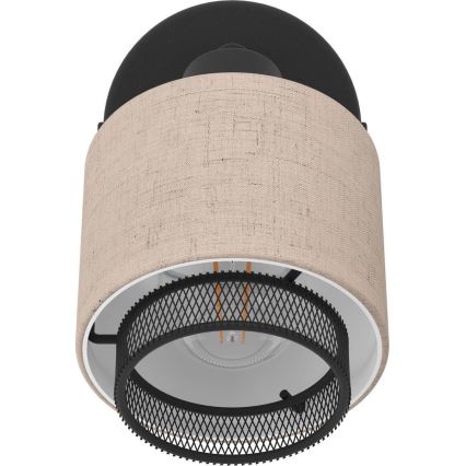 Eglo - Spot mural 1xE14/40W/230V noir/beige