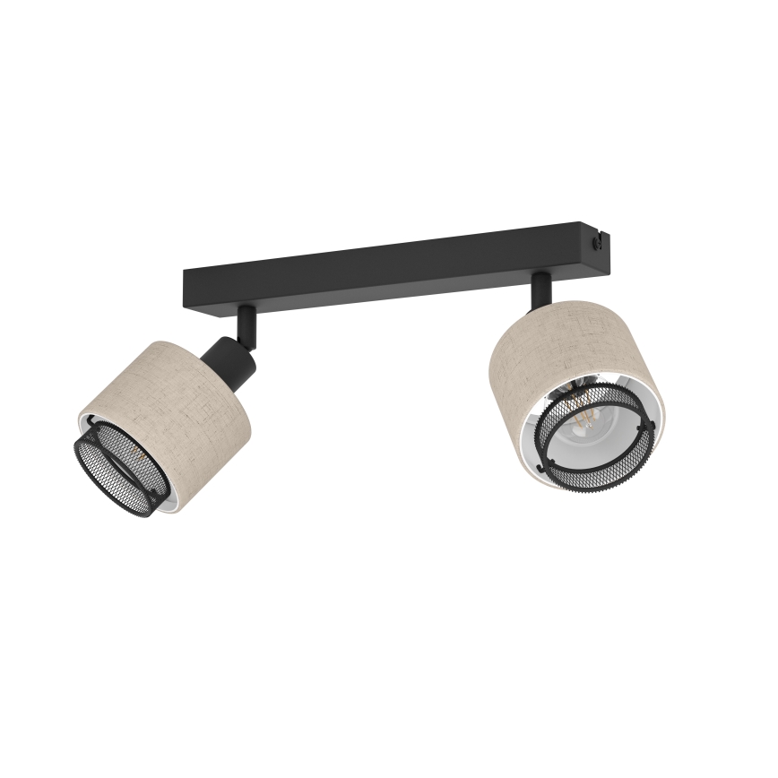 Eglo - Wandlamp 2xE14/40W/230V zwart/beige