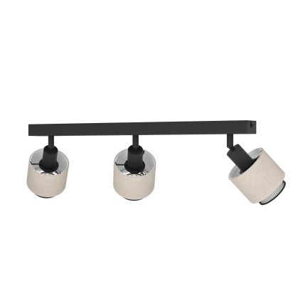 Eglo - Wandlamp 3xE14/40W/230V zwart/beige
