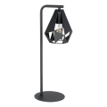 Eglo 43703 - Lampe de table CARLTON 1xE27/60W/230V noire