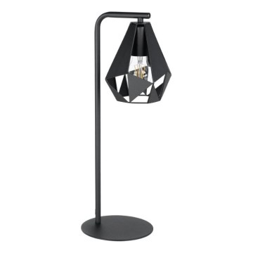 Eglo 43703 - Lampe de table CARLTON 1xE27/60W/230V noire