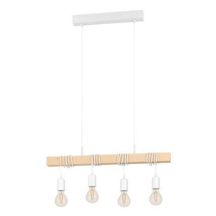 Eglo - Suspension sur câble TOWNSHEND 4xE27/60W/230V