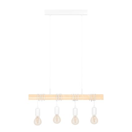 Eglo - Suspension sur câble TOWNSHEND 4xE27/60W/230V