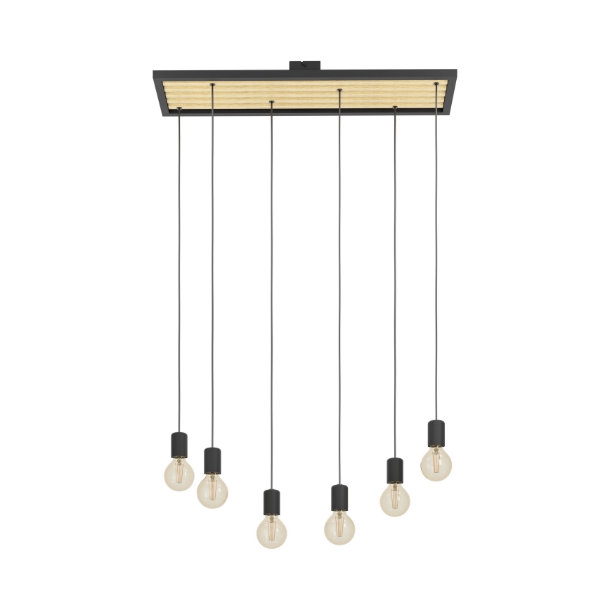 Eglo - Suspension filaire 6xE27/40W/230V