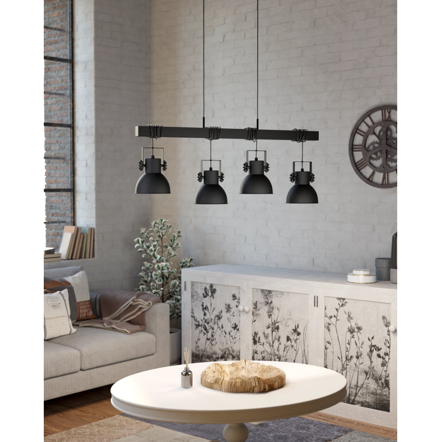 Eglo - Hanglamp aan een koord 4xE27/40W/230V