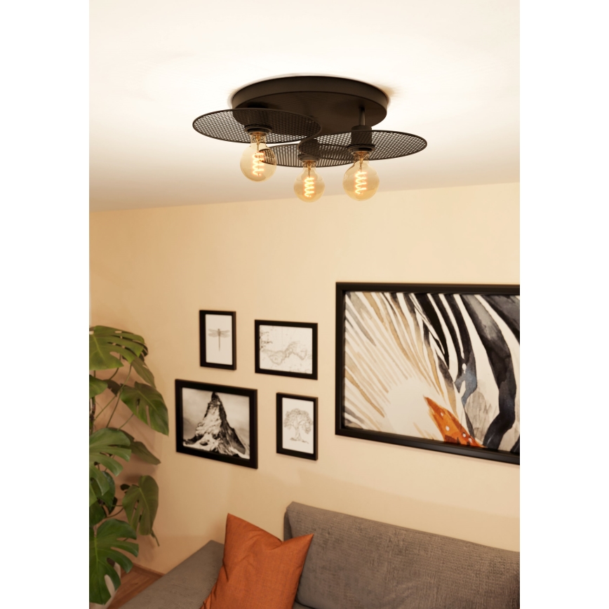 Eglo - Plafondlamp 3xE27/40W/230V