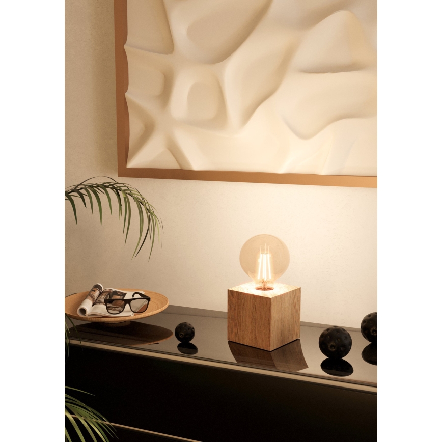 Eglo - Lampe de table 1xE27/40W/230V beige