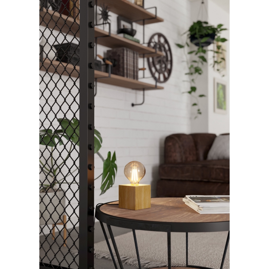 Eglo - Lampe de table 1xE27/40W/230V beige