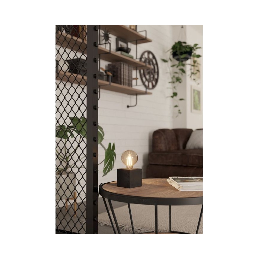 Eglo - Lampe de table 1xE27/40W/230V anthracite