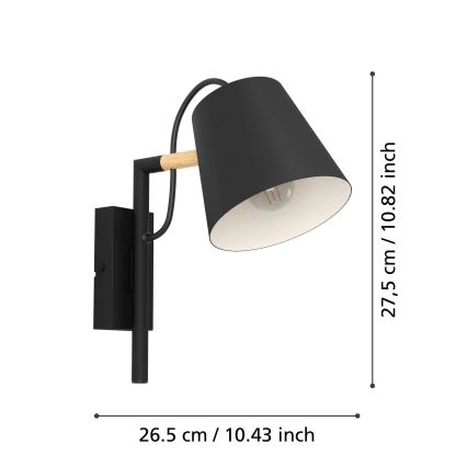 Eglo - Lampe murale 1xE14/40W/230V