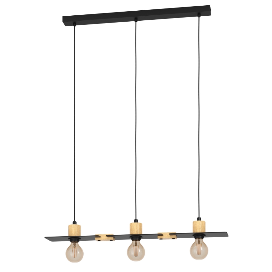 Eglo - Hanglamp aan een koord 3xE27/40W/230V