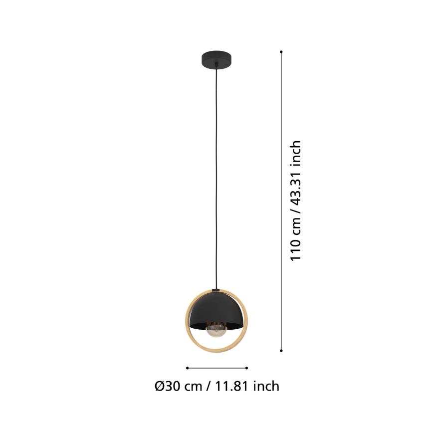 Eglo - Suspension filaire 1xE27/40W/230V