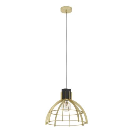 Eglo - Hanglamp aan een koord 1xE27/40W/230V goud