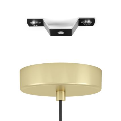 Eglo - Hanglamp aan een koord 1xE27/40W/230V goud