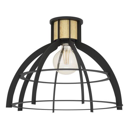 Eglo - Plafondlamp 1xE27/40W/230V zwart