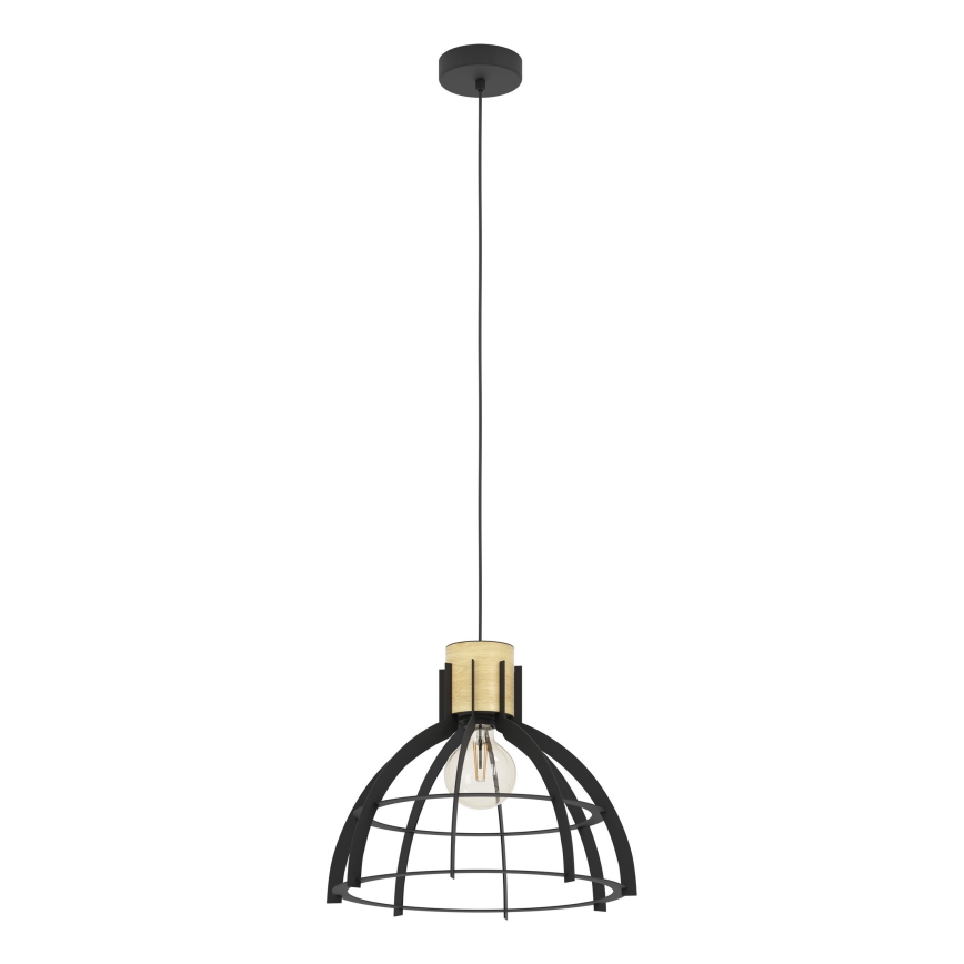 Eglo - Hanglamp aan een koord 1xE27/40W/230V zwart
