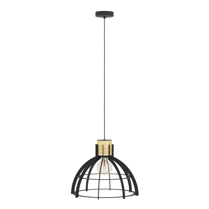 Eglo - Hanglamp aan een koord 1xE27/40W/230V zwart