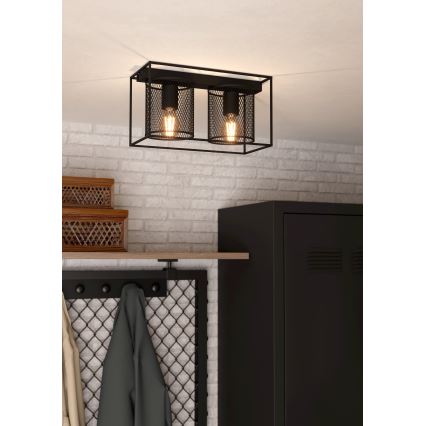 Eglo - Plafondlamp 2xE27/40W/230V