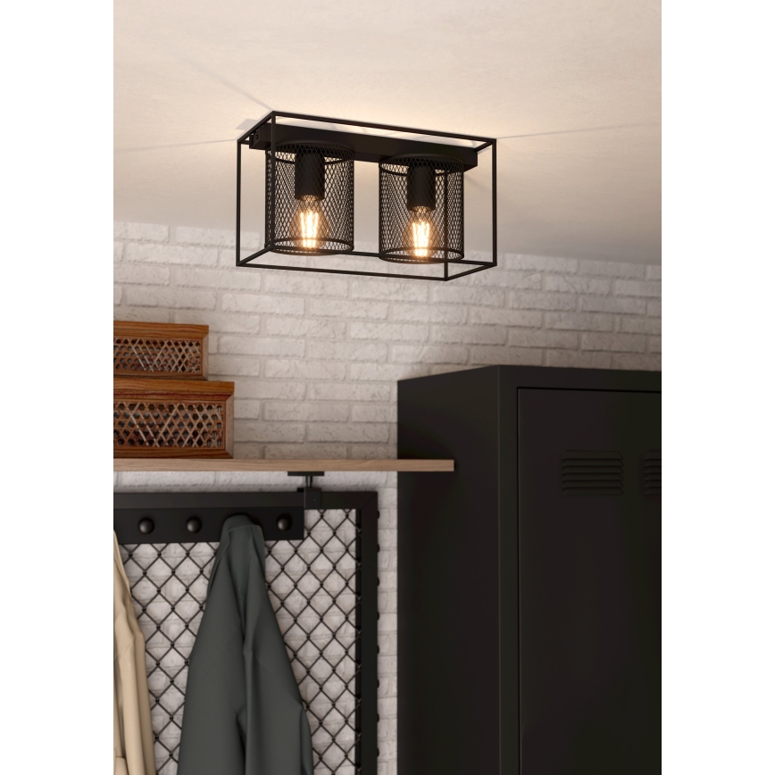 Eglo - Plafondlamp 2xE27/40W/230V