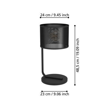 Eglo 43797 - Lampe de table MANBY 1xE27/40W/230V