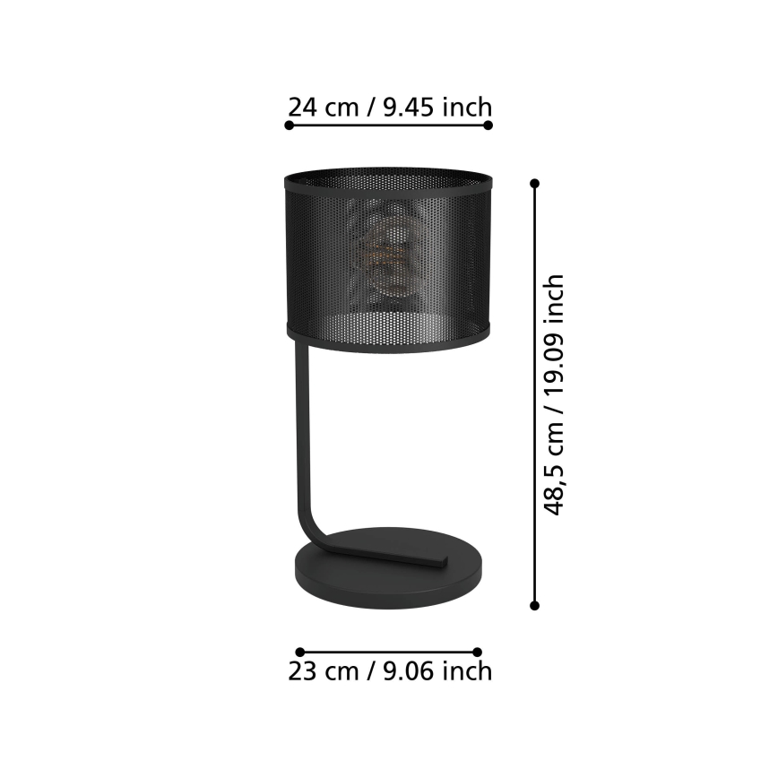 Eglo 43797 - Lampe de table MANBY 1xE27/40W/230V