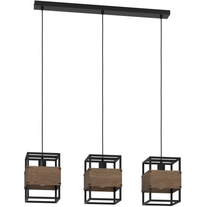 Eglo - Hanglamp aan kabel 3xE27/40W/230V