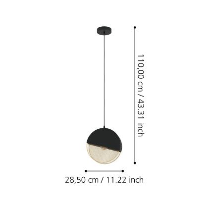 Eglo - Suspension filaire 1xE27/40W/230V