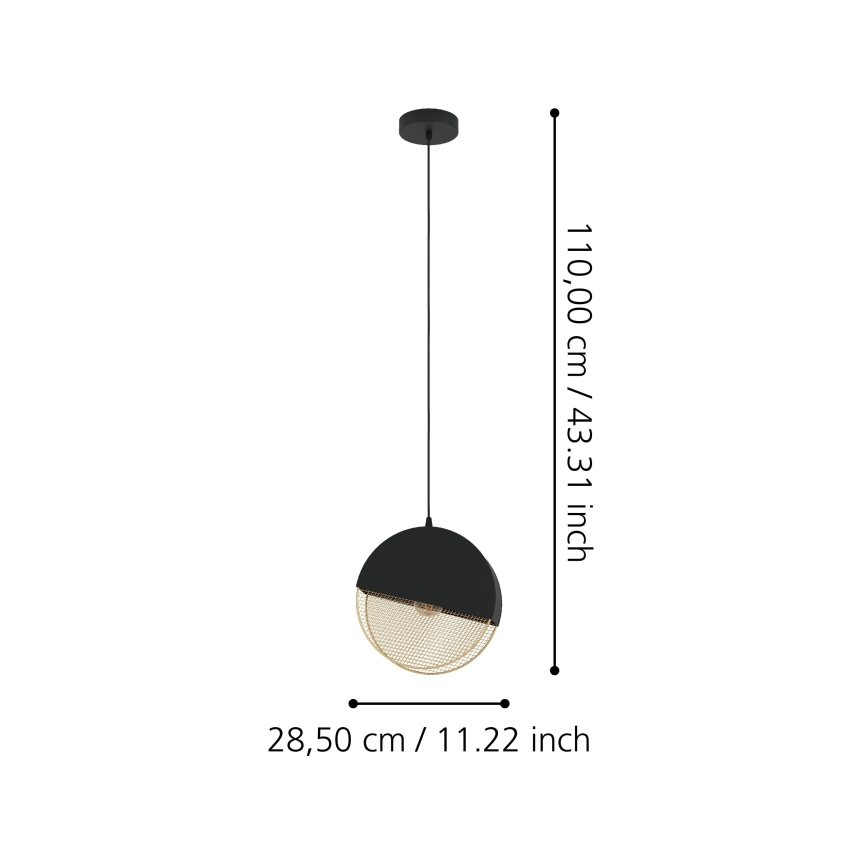 Eglo - Suspension filaire 1xE27/40W/230V