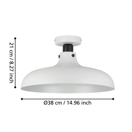 Eglo - Plafondlamp 1xE27/40W/230V